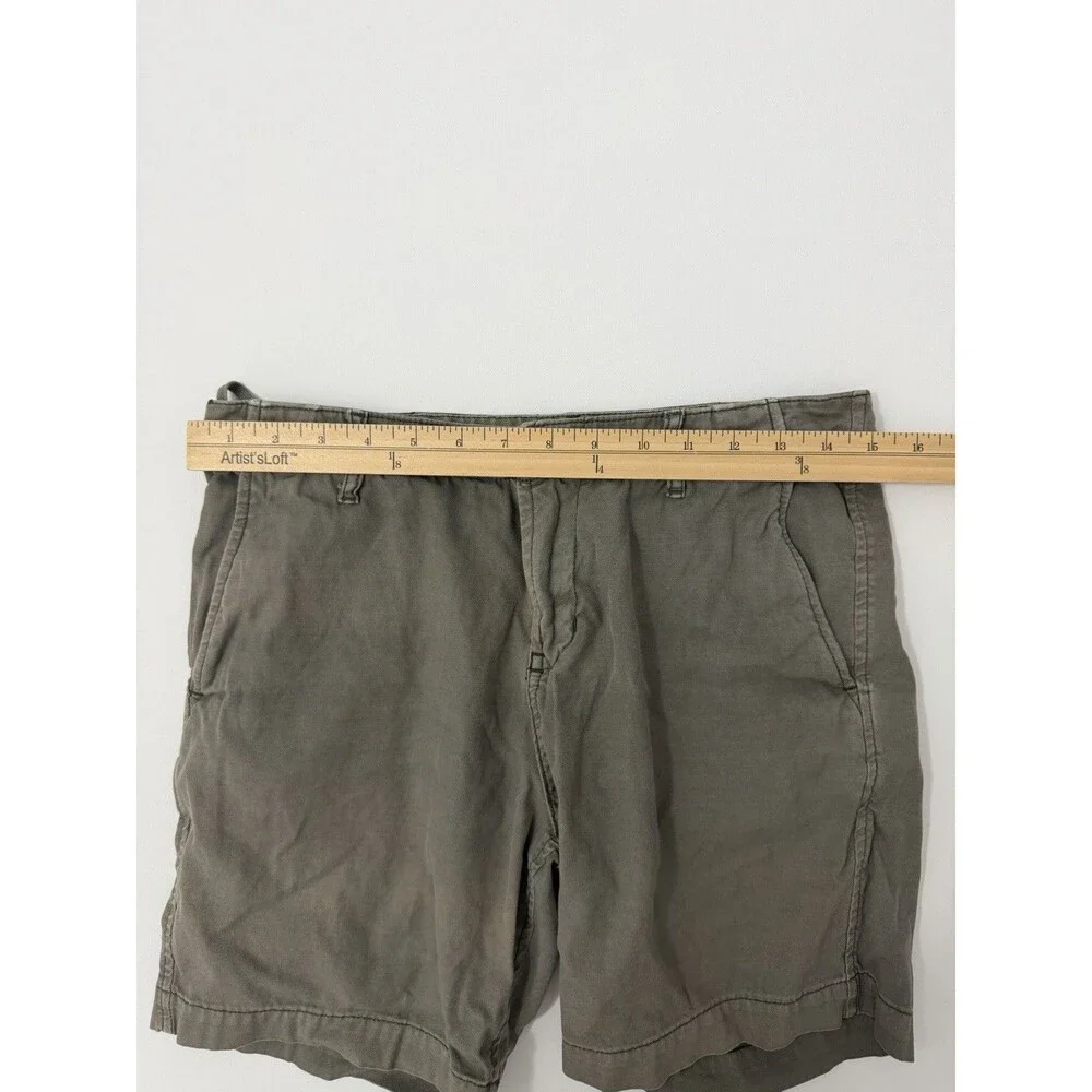 Buck Mason Deck Shorts Mens 29 Olive Green Chino Drawstring BM14004